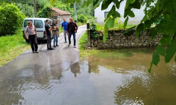 Почна евиденција на штетите од поплавите во населените места во Општина Јегуновце