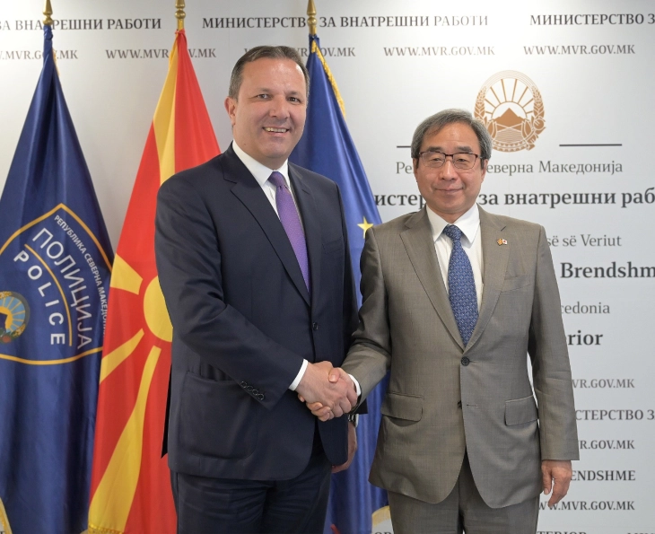 Minister Spasovski meets new Japanese Ambassador Otsuka Kazuya