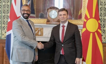 Osmani and Cleverly discuss British support, North Macedonia's European file