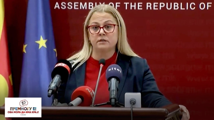 Стојаноска: На првата наредна пленарна седница да се отвори точката предложена од ВМРО-ДПМНЕ за состојбата во Судскиот совет