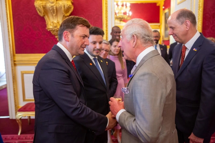 N. Macedonia grateful for three decades of UK support, Osmani tells King Charles III