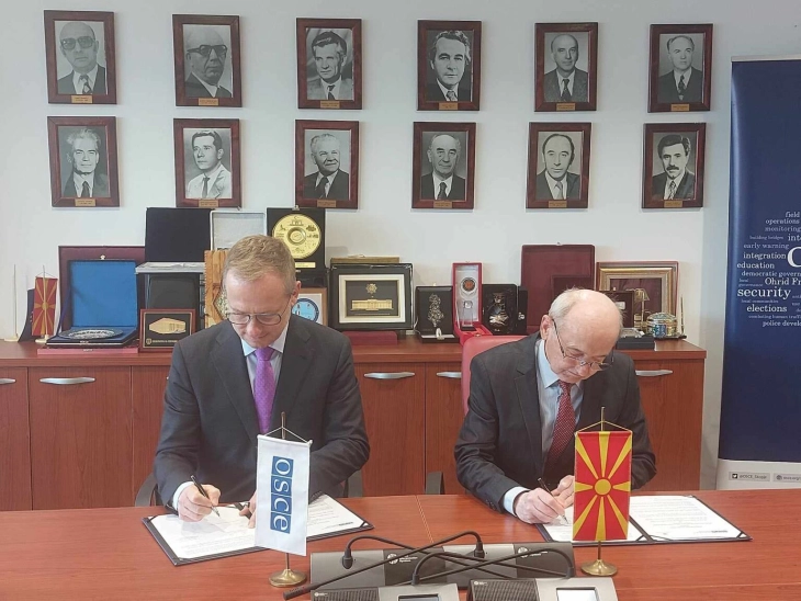 Public Prosecutor’s Office signs memorandum of understanding with OSCE Mission to Skopje