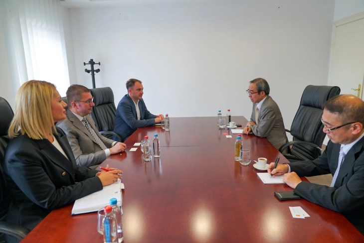 Мицкоски - Казуја: Потребна е подобрена економска соработка за повеќе инвестиции на јапонските компании во Македонија