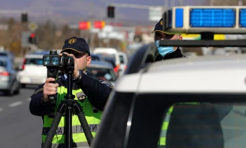 Во сообраќајна контрола на влезот во Арачиново, санкционирани прекршоци