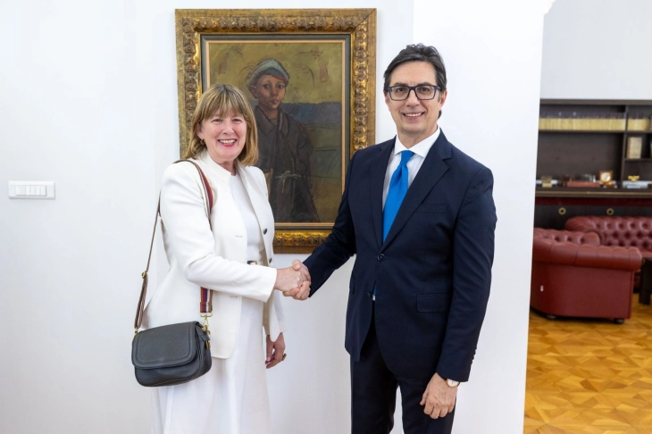Pendarovski meets with UN Special Rapporteur on counter-terrorism and human rights, Fionnuala Ní Aoláin