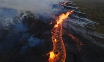 Iceland sees spectacular volcanic eruption near international airport