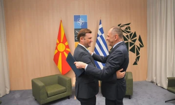 Osmani meets Gerapetritis in Vinius, strong Greek support for North Macedonia's EU membership