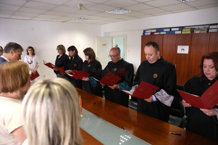 Новоизбраните обвинители во ЈОРСМ, ОЈО ГОКК и ВЈО Скопје потпишаа свечена изјава