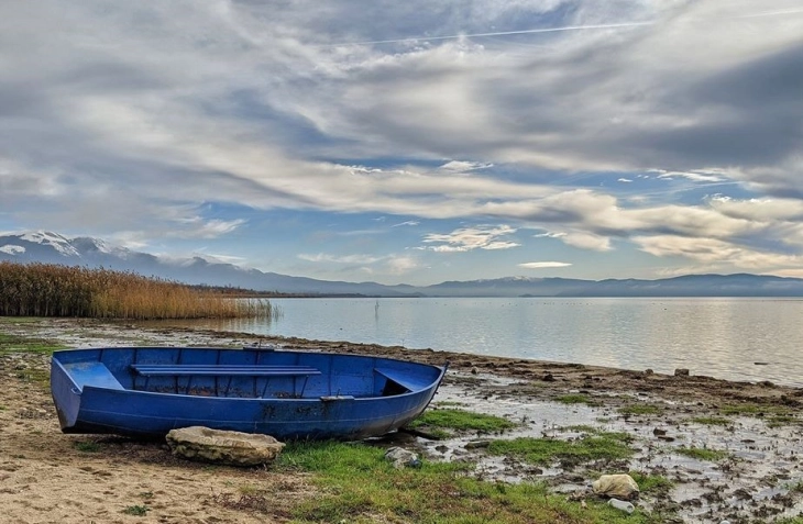 Повторно намален водостојот на Преспанското Езеро