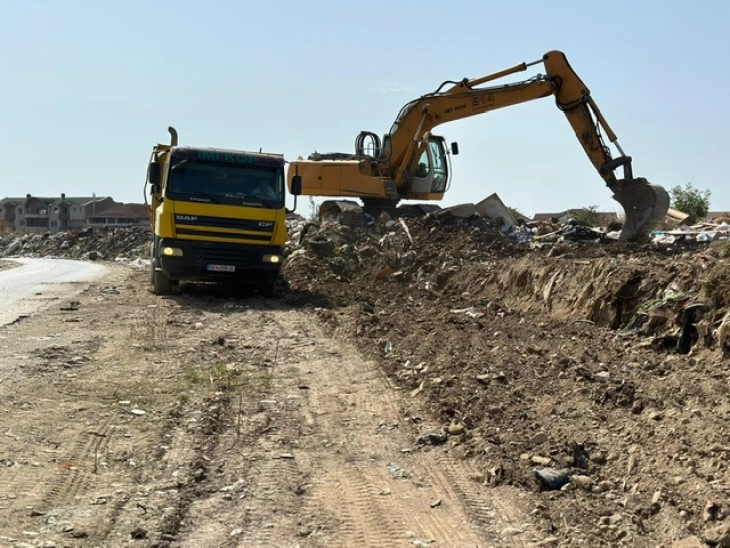 Општина Шуто Оризари започна акција за отстранување на депонијата кај Визбегово