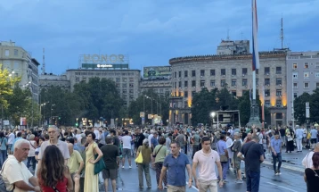 Дванаесетти протест „Србија против насилството“ во Белград долж „медиумска рута“ и РТС