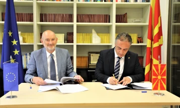 Aliu and Geer sign agreement to associate North Macedonia to Digital Europe Programme