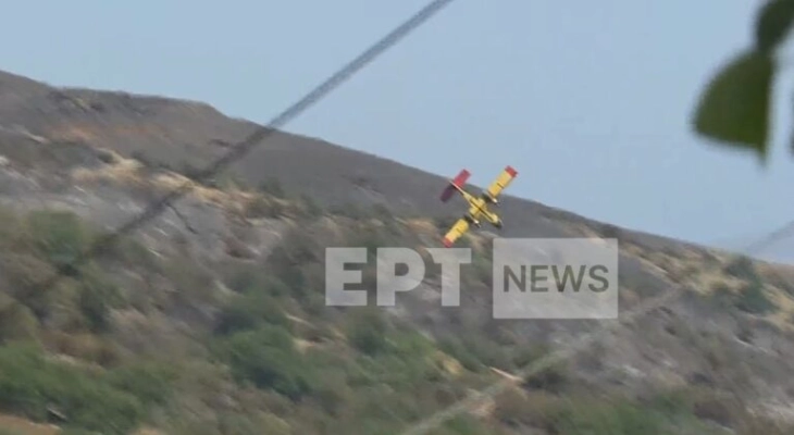 Во тек е потрага по двајцата пилоти од урнатиот Канадер на грчкиот остров Евија