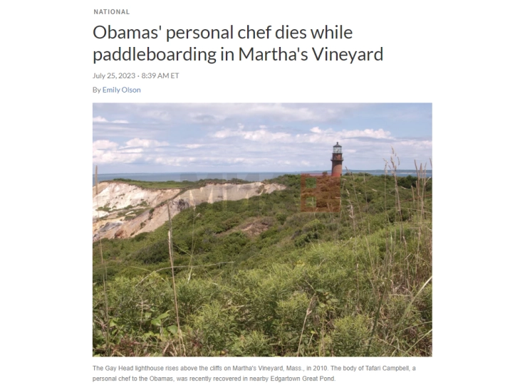 Се удави личниот готвач на семејството Обама