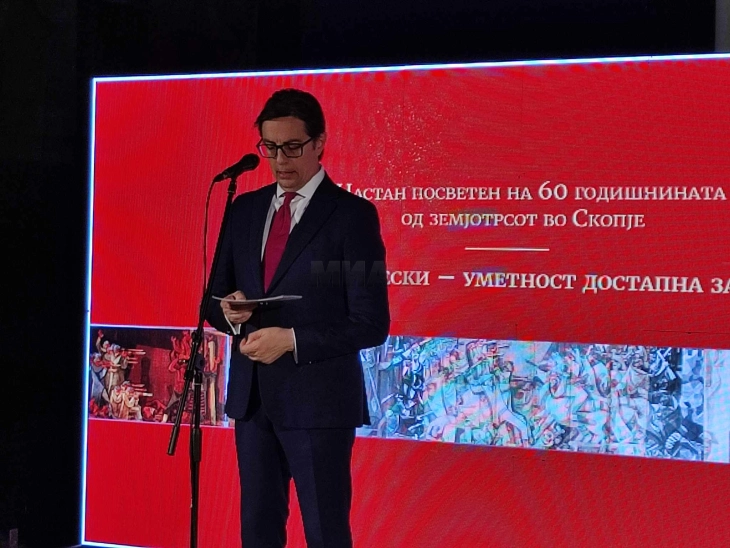 Пендаровски: Повторно појавување на величественото дело на Борко Лазески, „Фреска за НОВ“, ќе биде додадена вредност за сите