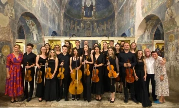 Chamber orchestra of JMM ‘Sasha Nikolovski-Gjumar’ and a book promotion ‘Тhe colors of my music’ at Ohrid Summer Festival