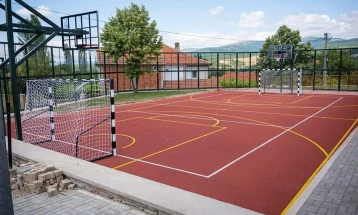 Уреден нов спортски терен во подрачното училиште „Илинден