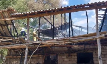 Изгоре помошен објект во пожар во пехчевското село Црник