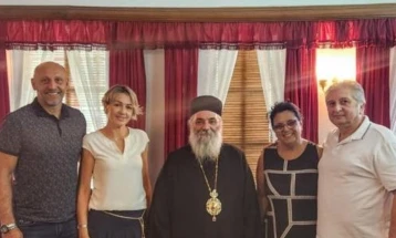 Амбасадорот на БиХ, Јаќимовиќ во посета на Бигорски манастир