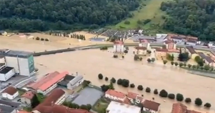 Hundreds evacuated due to flooding, landslides in Slovenia, Austria