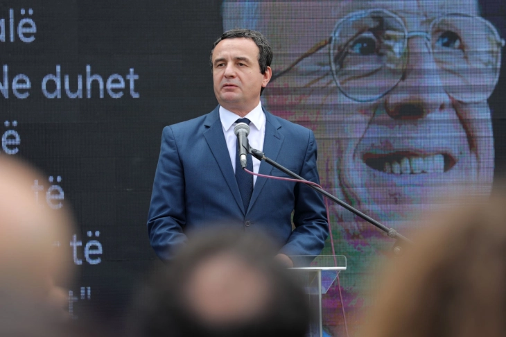 Премиерот на Косово, Албин Курти присуствуваше на преименување на улица во општина Чаир