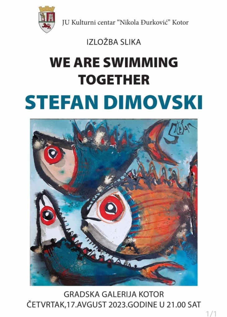 Самостојна изложба на македонскиот уметник Стефан Димовски во Котор