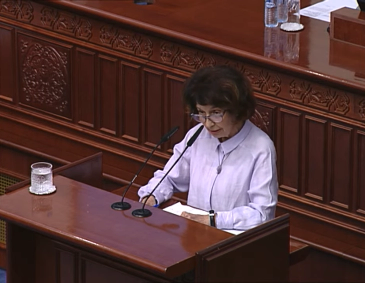 Siljanovska Davkova: Propozimi për ndryshimet kushtetuese nuk duhet të përkrahet, nuk guxon rruga për Bruksel të shkojë përmes Sofjes