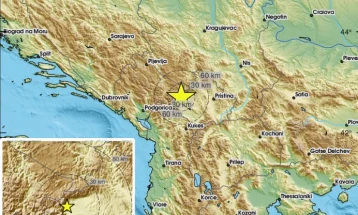 Ndjehet tërmet i lehtë në perëndim të Kosovës