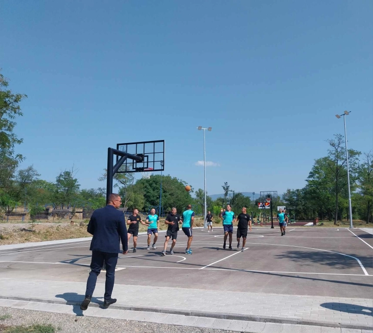 Реконструирано кошаркарското игралиште во полицискиот центар „Ѓорче Петров”