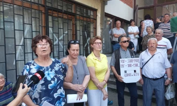 Kriva Palanka pensioners protest over low pensions, high membership fees
