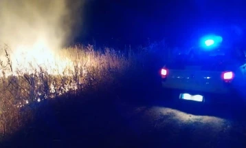 Пожар на патот кон село Сирково 