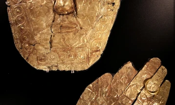 Trebenishta golden masks to be shown in Sofia following Skopje exhibition