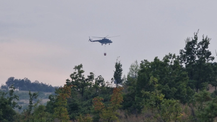 Zjarri në Çeshinovë- Obleshevë është përhapur në Probishtip, do të shuhet edhe me aeroplanë