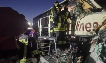 Dozens of Ukrainian tourists injured in northern Italy bus accident