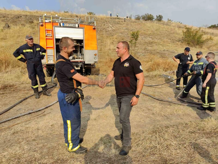 Кочанските доброволни пожарникари по пожарот, со апел до неодговорните кои палат оган на отворено и стрништа