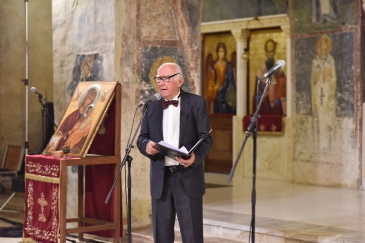 SPE Golden Wreath poetry reading held at Ohrid's St. Sophia