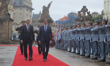 Почна официјалната посета на претседателот Пендаровски на Чешката Република