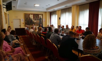 Mickoski holds meeting with VMRO-DPMNE parliamentary group