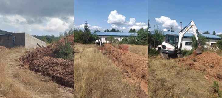 Во Пехчево се поврзува доводниот цевковод со филтер станицата