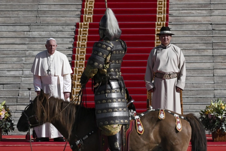 Pope Francis calls for harmony between religions in Mongolia