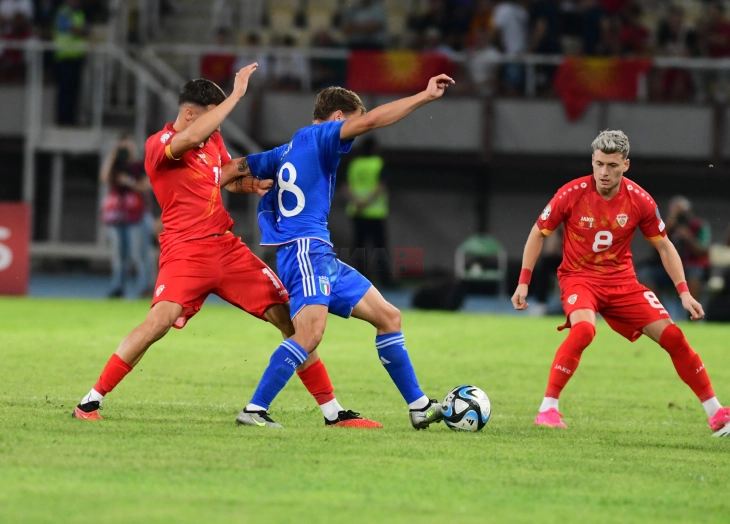 Македонските фудбалери одиграа нерешено против европскиот првак Италија во евроквалификациите