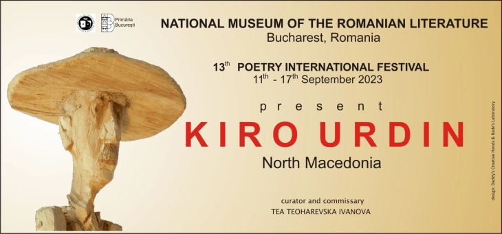 Kiro Urdin to take part in Bucharest Poetry Festival