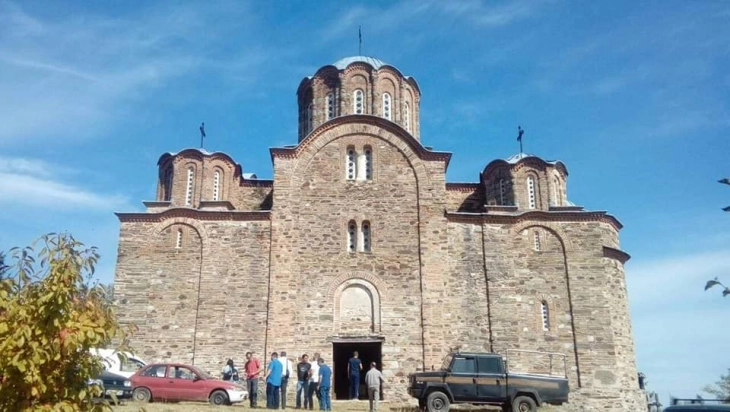 Почна првата фаза за превентивна заштита на покривот на манастирот во Матејче