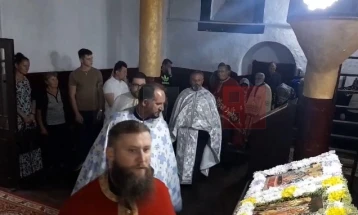 Вечерна богослужба пред устоличувањето на Епископ Марко на чело на Делчевско-Каменичката Епархија