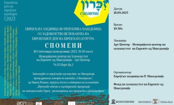 Музичко-драмска изведба и изложба во рамки на Европските денови на еврејската култура