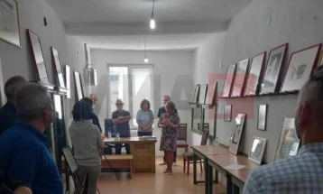 Изложба на карикатури од Ане Василевски во Пехчево