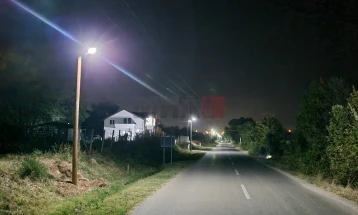 Поставено ново улично осветлување на неколку локации во општина Илинден