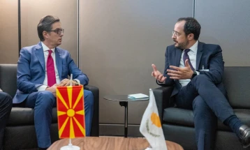 President Pendarovski meets his Cypriot counterpart Christodoulides in New York