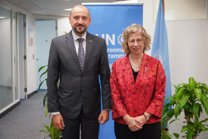 Вицепремиерот Битиќи во Њујорк оствари средба со Извршната директорка на УНЕП, Ингер Андерсен