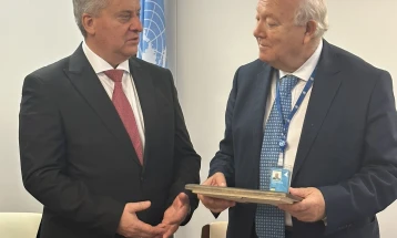 Ivanov në Kombet e Bashkuara në takim me ndihmës sekretarin e përgjithshëm të OKB-së Moratinos